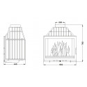 Каминная топка Uniflam 700 LUX ECO с шибером