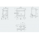 Каминная топка MAJA 12 правая BS DECO с водяным контуром